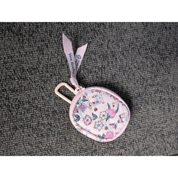 Vera Bradley Accessories - Vera Bradley Pink Floral Multi Color AirPod Holder Keychain Case Accessory